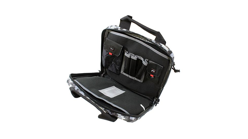 GPS Tactical Double + 2 Pistol Case, Gray Digital, GPS-T1413PCGD