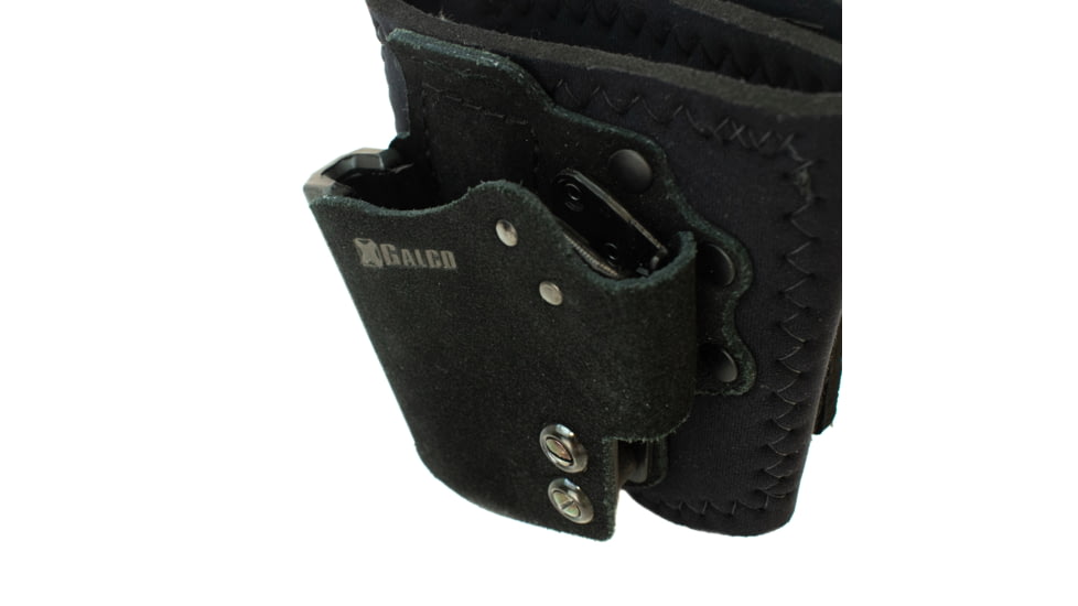 Galco Ambidextrous Ankle Calf Strap Leather Holster, Black, ACSB