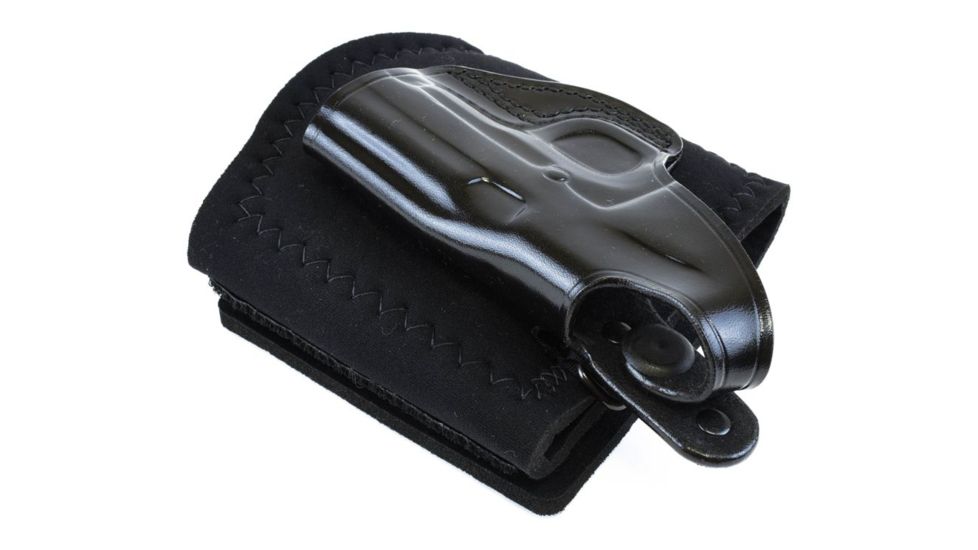 Galco Ankle Glove Holster - Right Hand, Black, Thumb Break Retention Strap, Taurus 327/605/94 AG118B