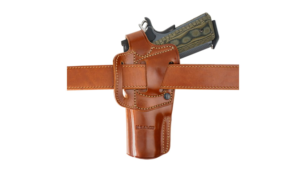 Galco APO Strongside/Crossdraw Belt Holster, Colt 5in 1911, Right, Tan, APO212R