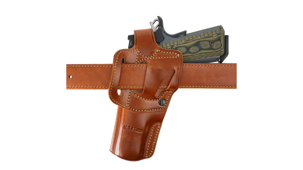 Galco APO Strongside/Crossdraw Belt Holster, Colt 5in 1911, Right, Tan, APO212R
