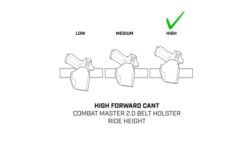 Galco Combat Master 2.0 Premium Steerhide Springfield Armory Hellcat Pro OWB Belt Holster