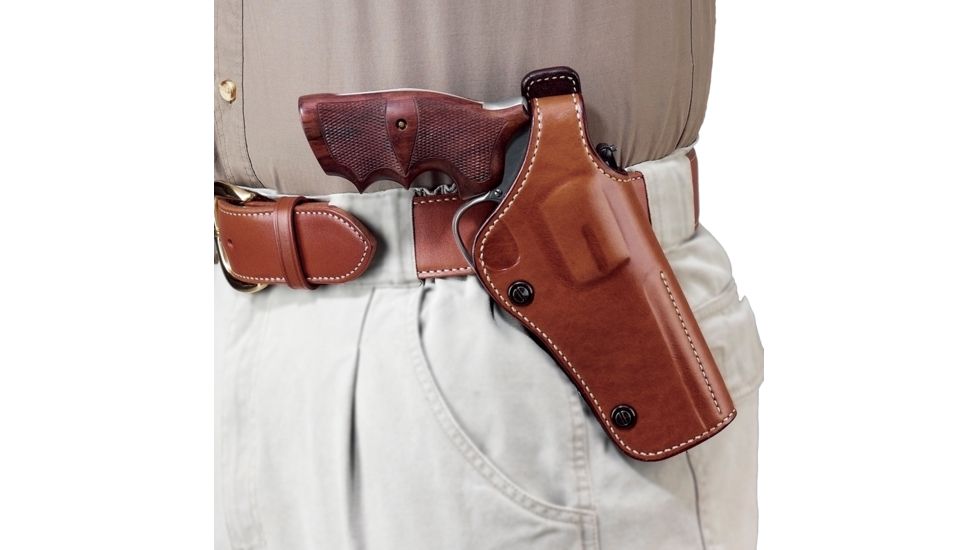 Galco Phoenix Strongside/Crossdraw Leather Belt Holster, Smith &amp; Wesson 29/327/625/629 N-Frame Revolver 5in, Tan, PHX124