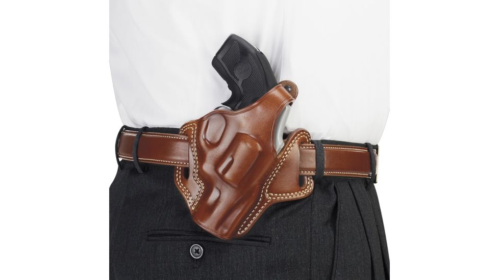 Galco Fletch High Ride Belt Holster, Glock 43, wo/ Red Dot, Right, Plain, Tan, FL800R