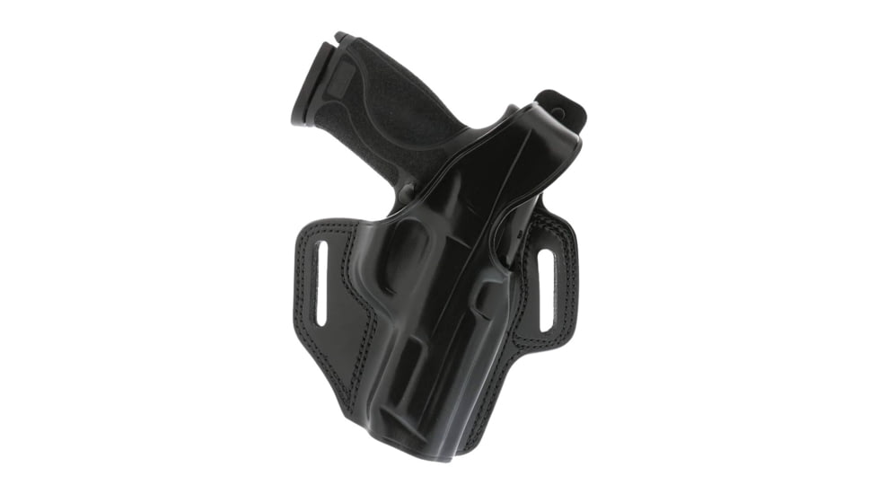 Galco Fletch High Ride Premium Steerhide OWB Belt Holster, SIG-SAUER M18, SIG-SAUER M18 W/Red Dot, SIG-SAUER M18 w/wo red dot, Black, Right, FL822RB