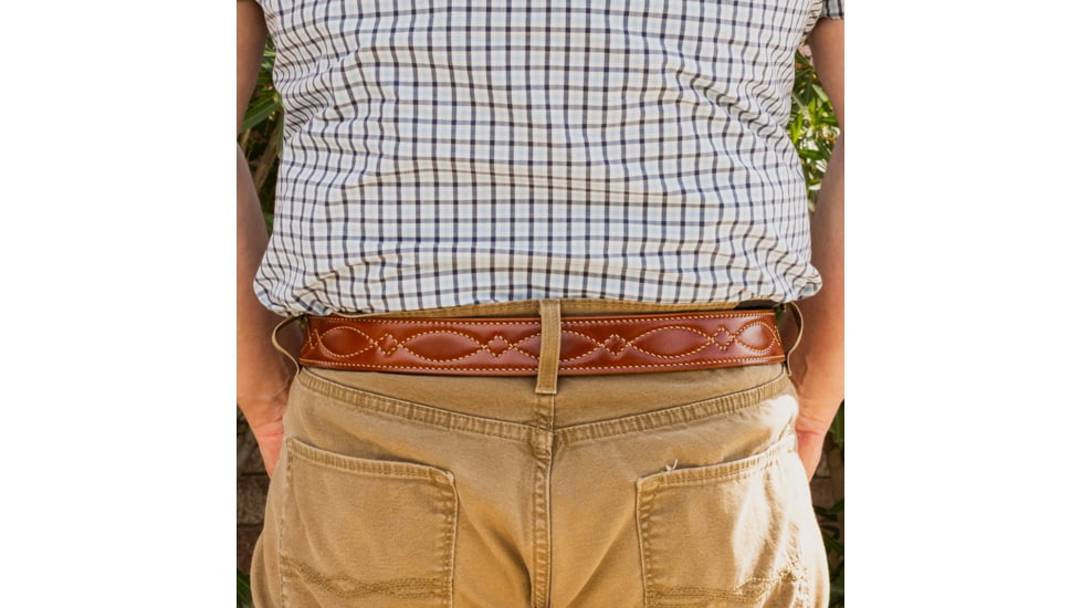 Galco CB7 1 1/2in Fancy Stitch Contour Holster Belt