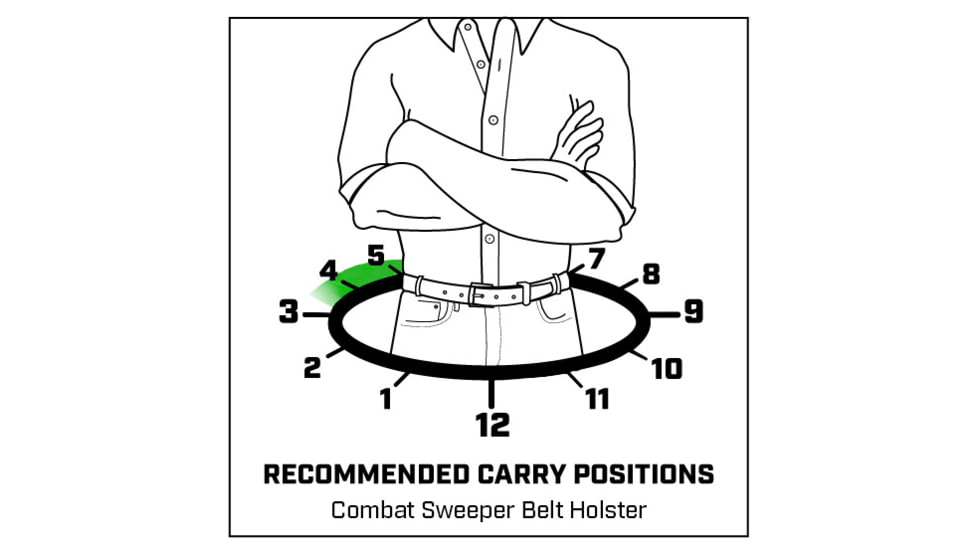 Galco Combat Sweeper Premium Steerhide OWB Belt Holster