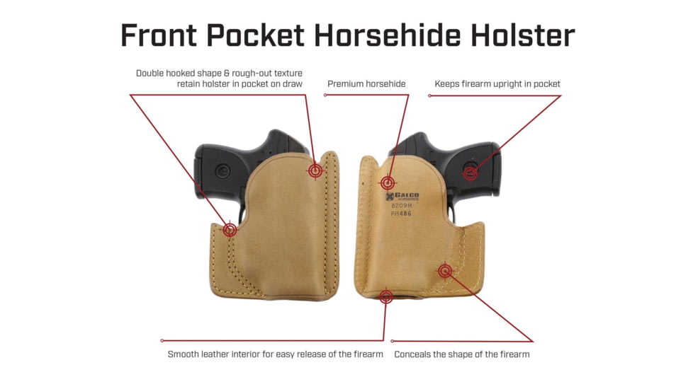 Galco Front Horsehide Smith &amp; Wesson Bodyguard 2.0 Pocket Holster