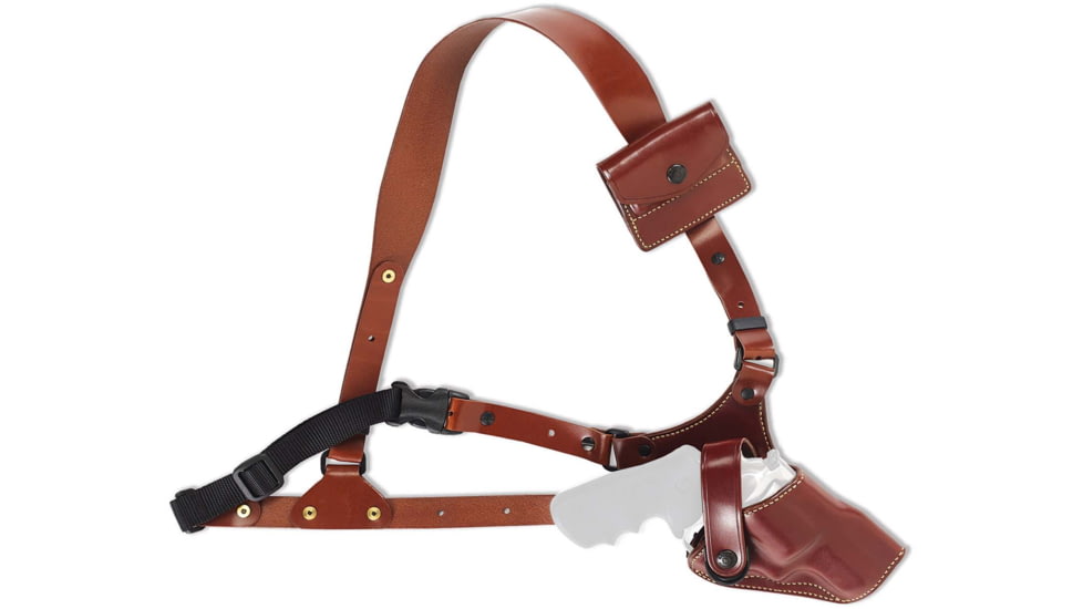 Galco Great Alaskan Shoulder Holster System, Ruger Super Redhawk Alaskan 2.5in, S&amp;W 325 N-Frame Revolver 2.5in, S&amp;W 327 N-Frame Revolver 2.5in, S&amp;W 629 N-Frame Rev 2.5in, Right, Plain, Tan, GA186