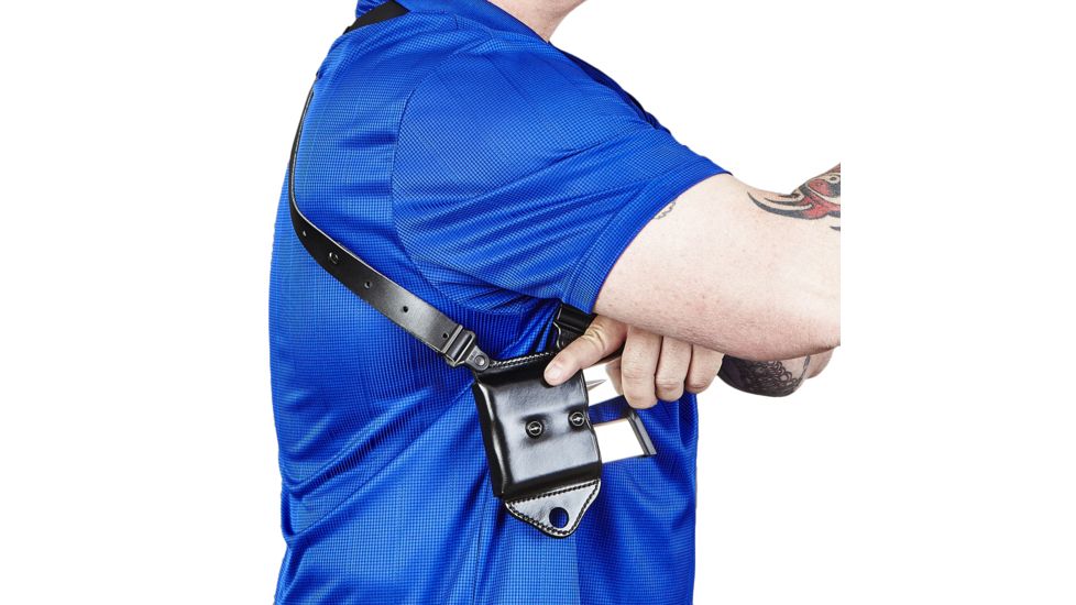 Galco Horizontal Mag Carrier For Shoulder System - Ambidextrous - Tan HCL26