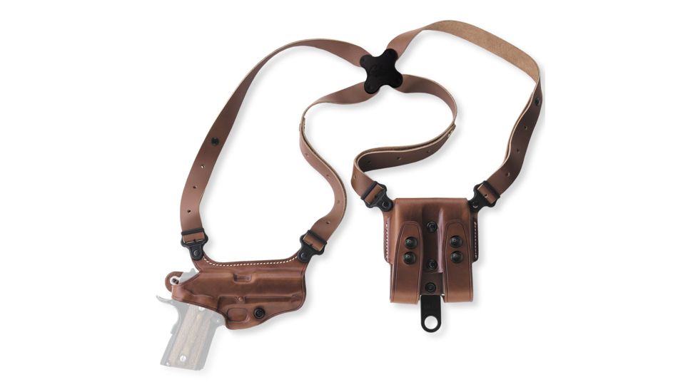 Galco Miami Classic Shoulder Holster System, Left Hand, Tan, Colt 5 in 1911, MC213