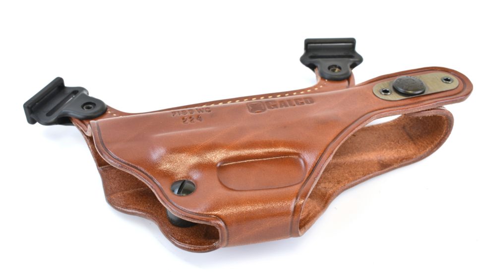 Galco Miami Classic Shoulder Holster System, Tan, Ambidextrous, For Glock 17/22/31 - MC224