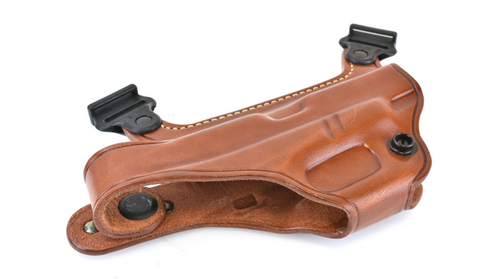 Galco Miami Classic Shoulder Holster System, Tan, Ambidextrous, For Glock 17/22/31 - MC224