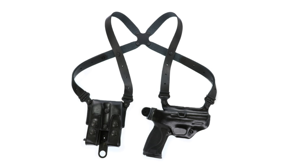Galco Miami Classic Shoulder System Autos, Glock 42, Sig-Sauer P365 Std &amp; Sas, Sig-Sauer P365 .380, Sig-Sauer P365X, Sig-Sauer P365Xl, Sig-Sauer P365Xl Spectre Comp No Red Dot, Right Hand, Black, MC870B