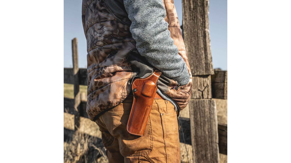 Galco Phoenix Strongside/Crossdraw Leather Belt Holster, Taurus Judge 3In 2 1/2In Cyl, Right Hand, Tan, PHX196