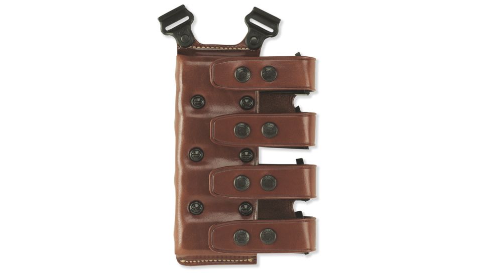 Galco Quad Magazine Carrier, Ambidextrous, Tan - Staggered .40 Polymer Pistol Magazine - QCL24