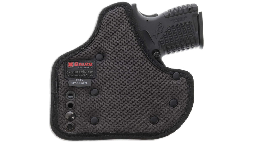 Galco Quicktuk Cloud IWB Leather Holster, Right Hand, Springfield XD-S 3.3in, Black, QTC662B