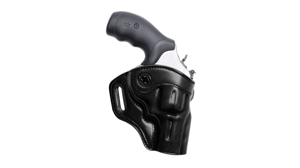 Galco Revenger Belt Holster, Colt Python 3in, Ruger Gp100 3in, Smith &amp; Wesson L Frame .44 Special 3in, Smith &amp; Wesson L Frame M396 3 1/8in, Smith &amp; Wesson L Frame M686 3in, Right Hand, Black, REV192B
