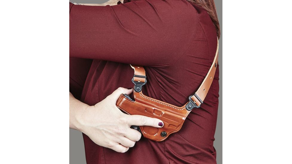 Galco S3H Leather Shoulder Holster Component, Right Hand, Tan - H&amp;K USP COMPACT .45 - 428