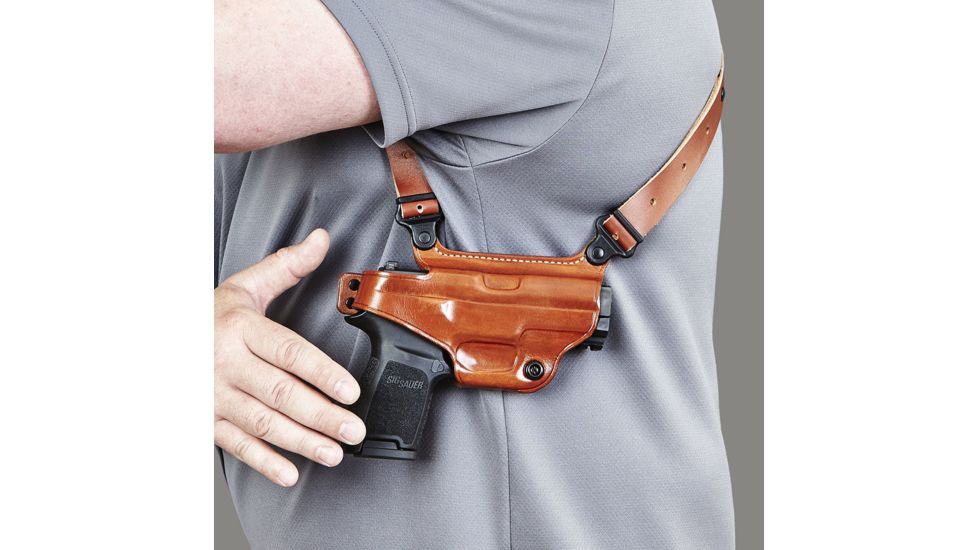 Galco S3H Leather Shoulder Holster Component, Right Hand, Tan - H&amp;K USP COMPACT .45 - 428