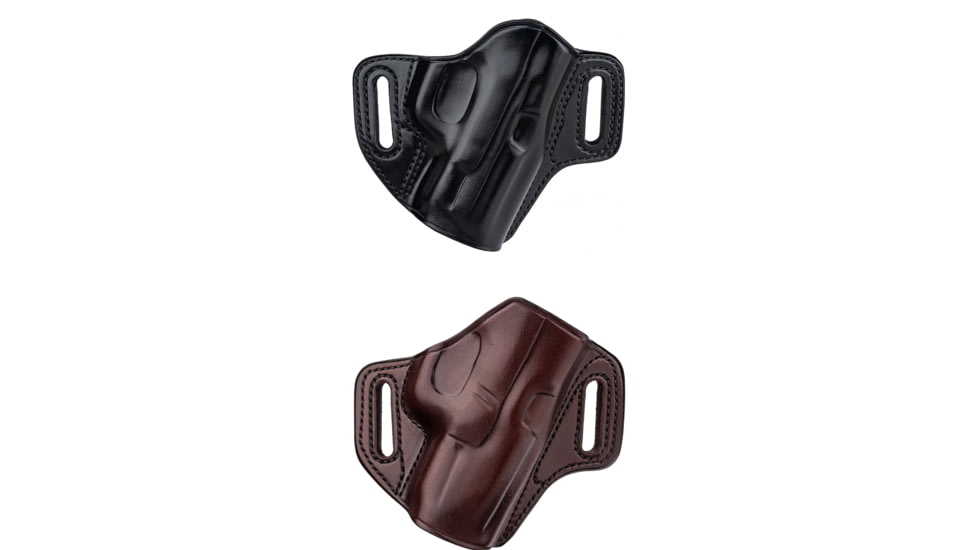 Galco S&amp;W M&amp;P Compact 9/40 Concealable Belt Holster, Leather, Black, Havana