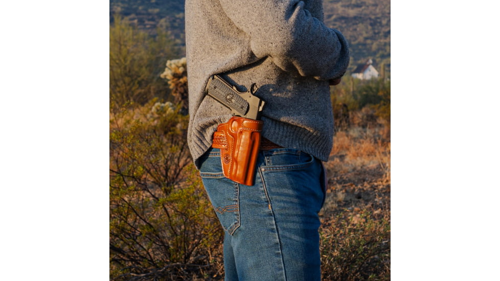 Galco Masterbilt Thunderclap Premium Steerhide Kimber 1911 4in, Springfield Armory 1911 Operator OWB Belt Holster
