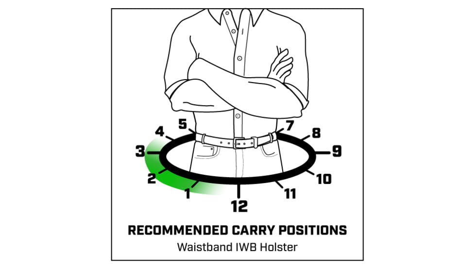 Galco Waistband IWB Holster, Glock 48, Glock 48 Mos No Red Dot, Glock 48 Mos W/Red Dot, Glock 48 W/Wo Red Dot , Right, Black, WB834RB