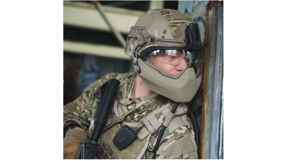 Galvion Batlskin Viper Ballistic Mandible Guard, Tan - 4-0504-5025