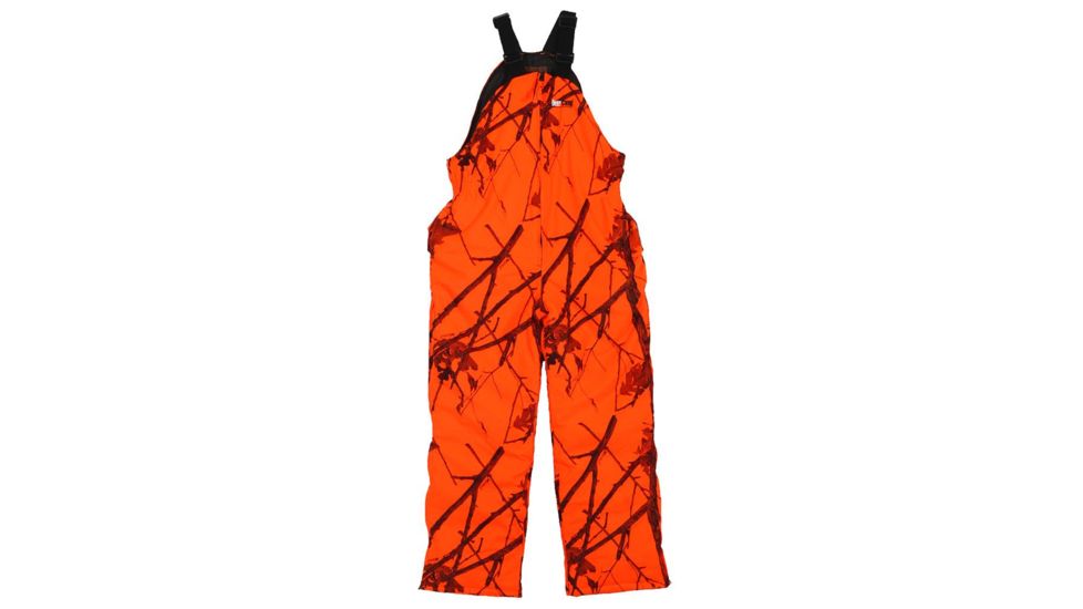 Gamehide Deer Camp Youth Bib, Woodlot Blaze Large Y9PWBLG