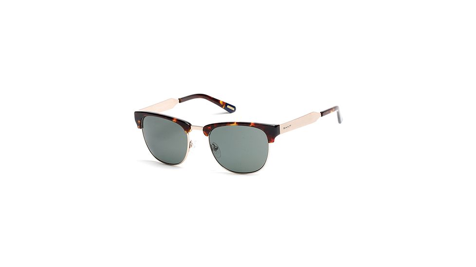 Gant GA7047 Sunglasses - Dark Havana Frame Color, Green Lens Color