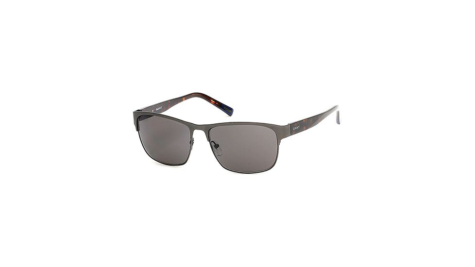 Gant GA7068 Sunglasses - Matte Gun Metal Frame Color, Brown Lens Color