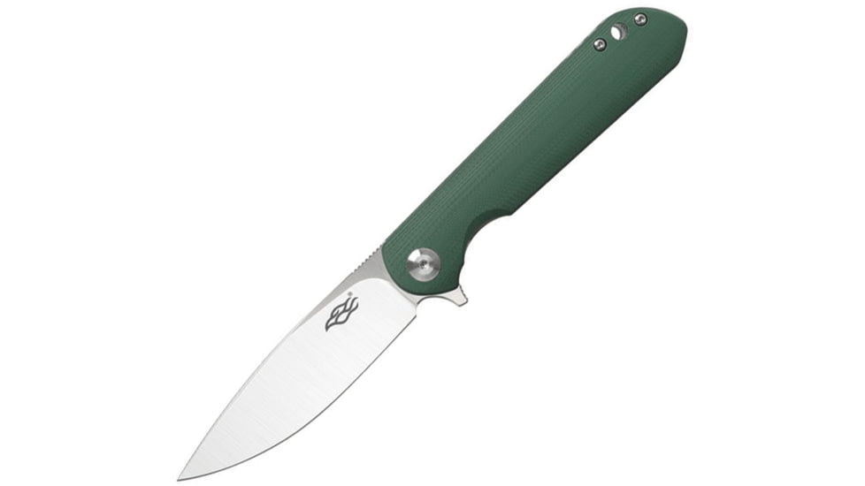 Ganzo Knives Firebird Linerlock Green Folding Knife, 3.5 satin finish D2 tool steel spear point blade, Green G10 handle, FH41-GB