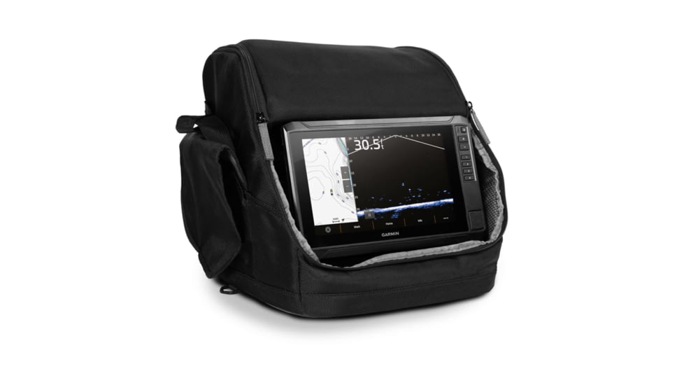 Garmin ECHOMAP LiveScope Plus Lithium Ion Ice Fishing Bundle, 010-02688-35