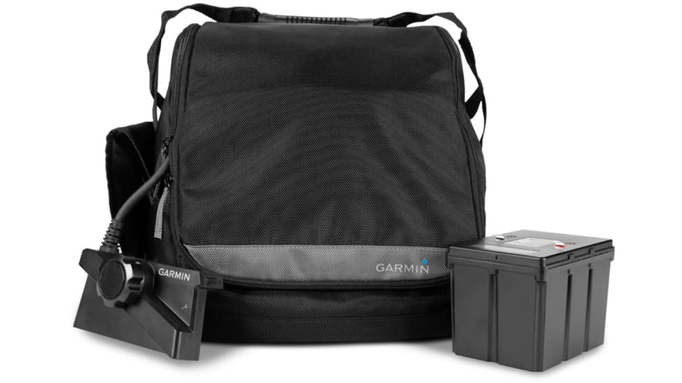 Garmin ECHOMAP LiveScope Plus Lithium Ion Ice Fishing Bundle, 010-02688-35