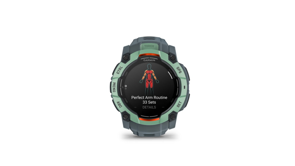 Garmin Instinct 3 Amoled GPS Watch, 50mm dia, Neotropic/Twilight, 010-03020-01