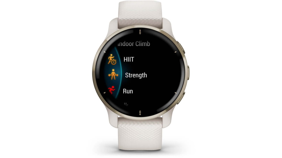 Garmin Venu 2 Plus Smartwatch, Ivory/Cream Gold, 40mm, Rechargeable, 0100249602