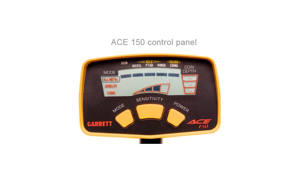 Garrett ACE 150 Metal Detector Control Panel