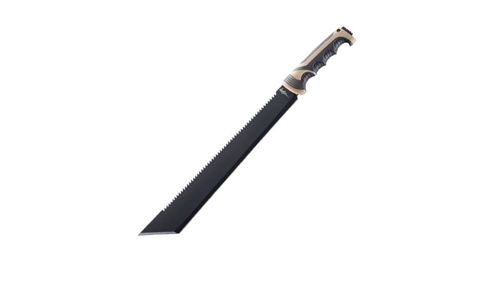 Gatco Sharpeners Javelin 15in Machete, Full Tang 420 Stainless Steel 15in Blade, Co-Molded Soft Tpr Over Polypropylene Handle, 6640