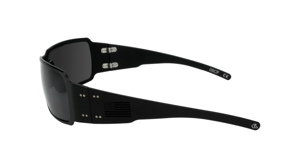Gatorz Boxster Sunglasses, Blackout Patriot- American Flag Frame, Smoked Polarized Lens, AM-BOXBLKOUT01P