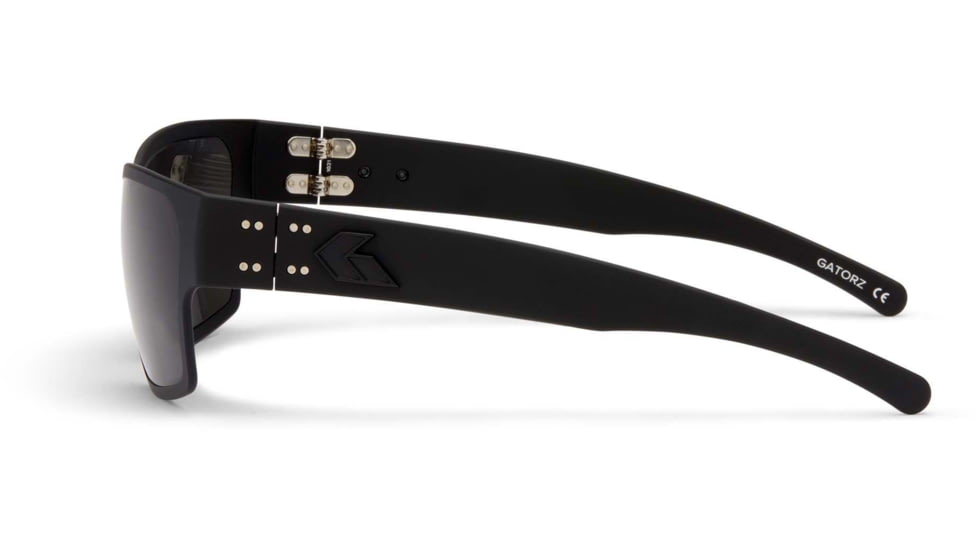 Gatorz Delta Sunglasses, Matte Black Blackout Frame, Smoked Polarized Lens, GDELMTBLK01PMBP