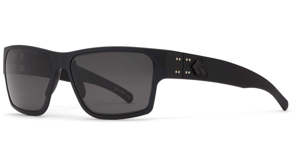 Gatorz Delta Sunglasses, Matte Black Blackout Frame, Smoked Polarized Lens, GDELMTBLK01PMBP