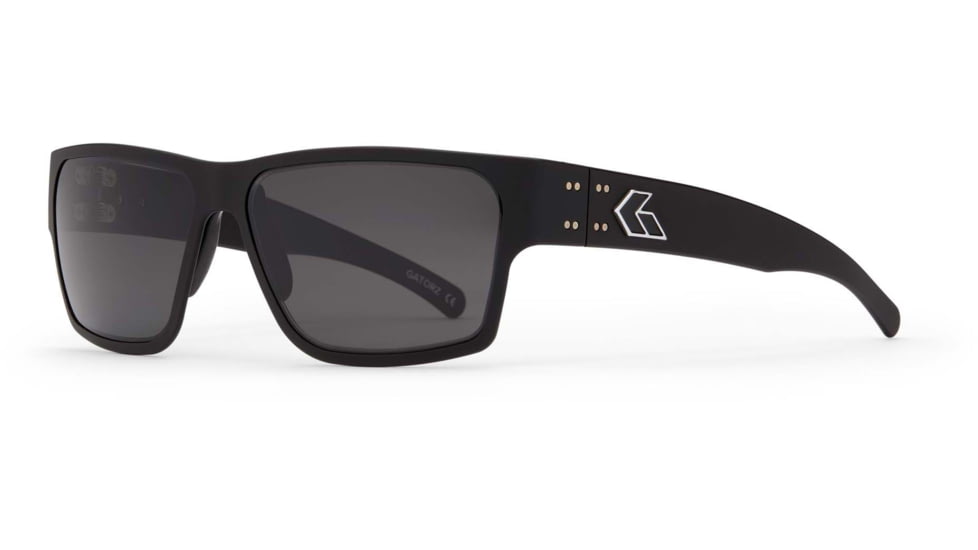 Gatorz Delta Sunglasses, Matte Black Frame, Smoked Polarized Lens, GDELMTBLK01P