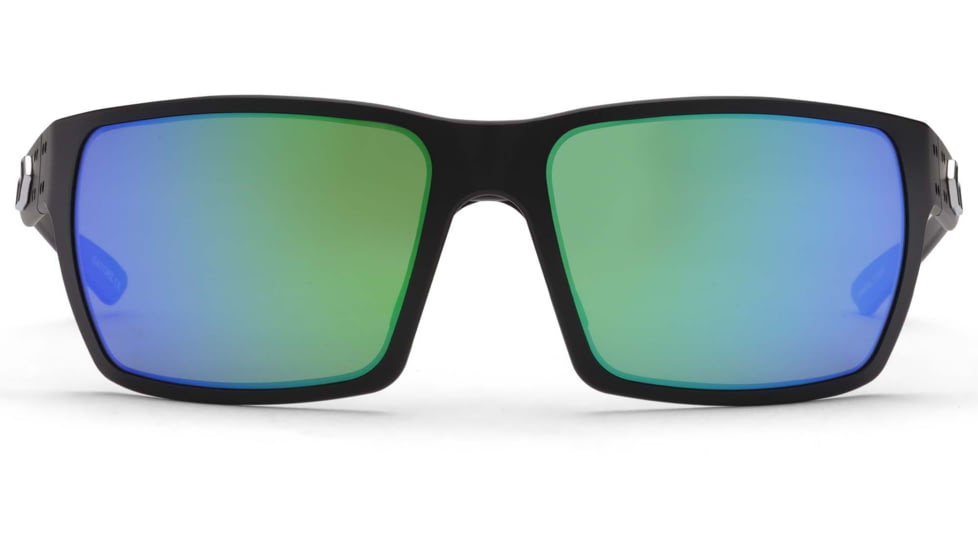 Gatorz Marauder Glasses, Brown Polarized Lens w/Green Mirror, Black, One Size, GZ-12-422