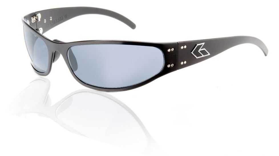 Gatorz Radiator Sunglasses, Black Frame, Grey Polarized Lens RADBLK01P