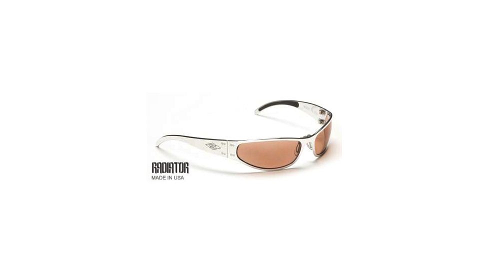 Gatorz Radiator Sunglasses, Polished Frame, Rose Defender Lens RADPOL15D