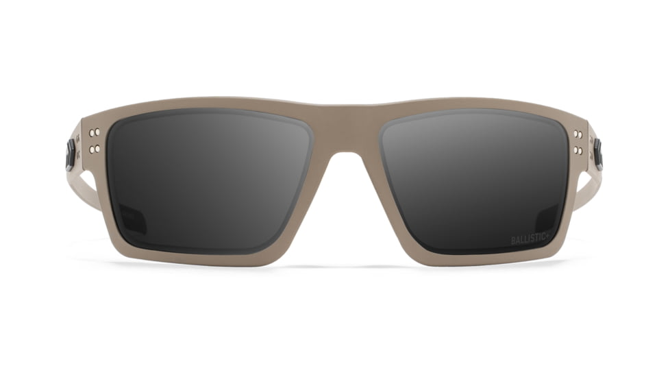 Gatorz Sentix Glasses, Smoke w/ Anti-Fog, Tan/Matte Black Logo, Medium, GZ-18-302