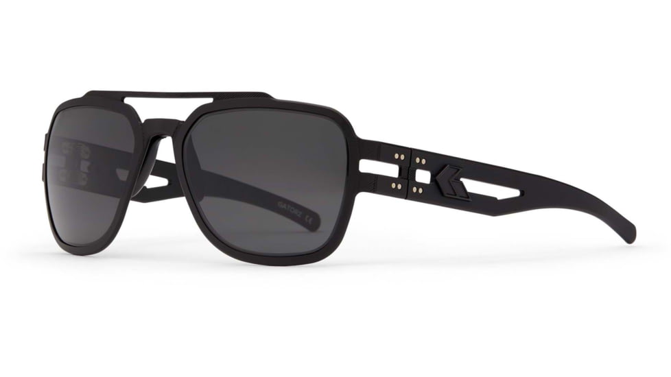 Gatorz Stark Sunglasses, Matte Blackout Frame, Smoke Polar Lens, GZ-06-011