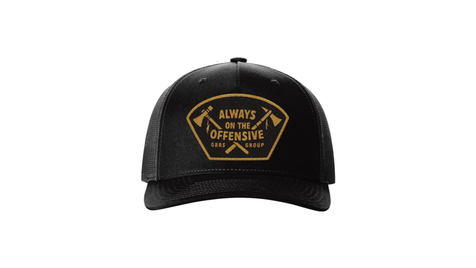 Gbrs Group Gear GBRS Group Axes Trucker Hat, HAT-TRK-BLK-AXE