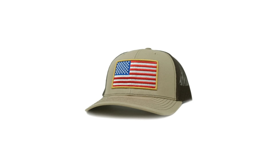 GBRS Group Patriotism Trucker Hat, Black, One Size, HAT-TRK-BLK-PAT