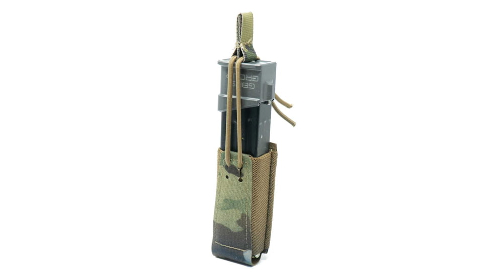 GBRS Group Single Pistol Magazine Pouch - Bungee Retention, RANGER GREEN, GEAR-SPMP-BR-RG